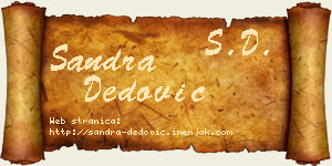 Sandra Dedović vizit kartica